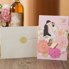 Invitation creator online crello make your own invitations completely free create amazing wedding, birthday, baby shower, and graduation invitation cards. 30 Pieces Lot Colorful Flower Wedding Invitation Card Bride And Groom 3d Pop Up Marriage Greeting Cards With Envelope Cx073 Buy At The Price Of 37 27 In Aliexpress Com Imall Com