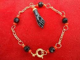 10k Gold Baby Bracelet With Black Azabache Hand Brandnew Puerto Ricans Puerto Rican Culture Baby Bracelet
