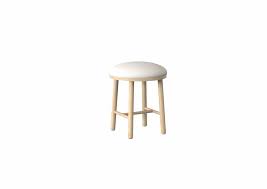 Modern, traditional, eclectic, rustic, glam, farmhouse, country Trua Dressing Table Stool Painted White Lacquered Oak