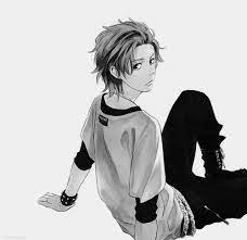 نتيجة بحث الصور عن صور انمي بالابيض والاسود anime boy anime character design