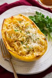 Roasted Spaghetti Squash With Browned Butter And Parmesan Cooking Herbs Spaghetti Squash Delicious Healthy Recipes