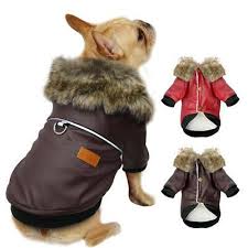 Small Dog Winter Coat Jacket Waterproof Chihuahua Clothes Fur Collar For Puppy Dog Winter Coat Chihuahua Clothes Dog Coats