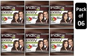 Indica Easy Hair Color Dark Brown, 25 ml Pack of 6 , Dark Brown - Price in  India, Buy Indica Easy Hair Color Dark Brown, 25 ml Pack of 6 , Dark