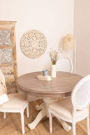 Kitchen table and chairs for 4 dining room table set,wood elegant kitchen sets for small space,dark brown. Round Extendable Round Dining Table 120 180x84 Cm Hektra Sklum