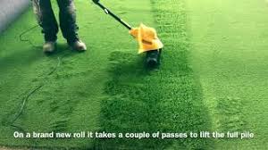 Order your free artificial grass samples today by calling 0800 051 9142 or alternatively you can order through our simple online form. Agm 141euk Artificial Grass Electric Power Brush Sweeper Youtube
