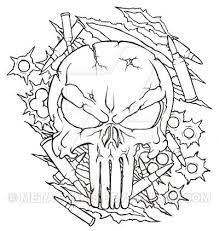 Day of the dead sugar skull coloring page free printable; Pin By Monica Mosqueda On Drawing Punisher Skull Tattoo Punisher Artwork Skull Coloring Pages