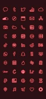 Ios 14 neon app icons free for iphone home screen. 100 Red Neon App Icons Neon Aesthetic Ios 14 Icons Iphone Icon Pack Neon Neon Widgets Iphone Icons Red Neon Red App Covers In 2021 App Icon Iphone Icon App Covers