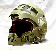 Masei Flip Up Face Shield Dot Motorcycle Helmet Green Zaku Harley Davidson Helmets Cool Motorcycle Helmets Helmet