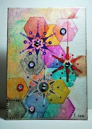 Sweet Poppy Stencil And The Bleeding Tissue Technique Tissue Paper Art Art Journal Inspiration Art Journal