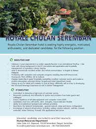 A platform for negeri sembilan job seekers, recruiters to join. Official Site Royale Chulan Seremban