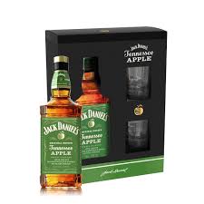Jack daniel's said it best when describing this new bottle, so i'll just quote them: Jack Daniels Apple Geschenkbox Mit Zwei Glaser Online Kaufen Hopfenkurier Com
