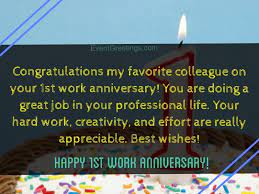 1 year work anniversary quotes for colleague. 15 Unique Happy 1 Year Work Anniversary Quotes With Images