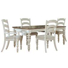 Shop 5 piece dining room sets in a variety of styles and designs to choose from for every budget. 251 First Grace Old White Five Piece Dining Set Bellacor