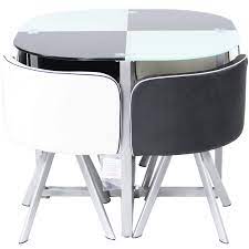 Browse our range of dining tables sets. Charles Jacobs Premium Space Saving Dining Table Set With 4 Cushioned Seats Choice Of Colours Buy Online In United Arab Emirates At Desertcart Ae Productid 53613506