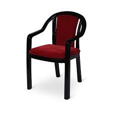 Indoor / outdoor ladderback gray with padded seat; Supreme Ornate Plastic Cushion Chairs Black And Red Set Of 1 Amazon In Home Kitchen