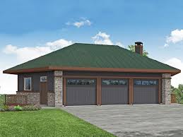051g 0131 Unique 6 Car Garage For Sloping Lot Prairie Style Houses Garage Plan Architectural Design House Plans