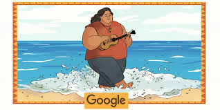 Iz, also nicknamed the gentle giant was a cheerful man who loved hawaii, both its land and the people. Google Doodles A Video Celebrating Hawaiian Over The Rainbow Singer Iz S 61st Birthday Bored Panda
