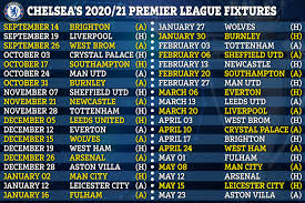 Skip to current content skip to future dates skip to past dates. Chelsea Face Liverpool And Man Utd In First Month Of Premier League Fixtures After Starting Season Against Brighton