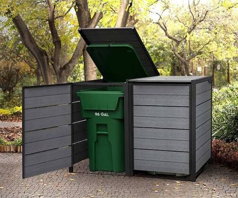 Outdoor Trash Can Storage Resin Sheds - Keter US