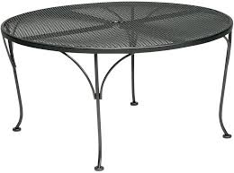 Shop metal outdoor coffee tables at luxedecor.com. Woodard Wrought Iron Round Mesh Umbrella Coffee Table