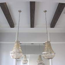 Here's a diagram i drew below that shows my plan for how to construct the faux beams. Diy Faux Beams In My Dining Room Frills And Drills
