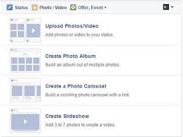 New Photo Upload Options For Facebook Page Admins Create Photo Album Social Media Facebook Canvas