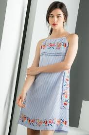 Thml Embroidered Halter Stripe Dress Ropa De Moda Ropa Bordada Ropa