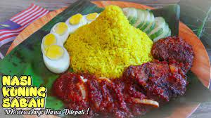 Yellow rice), or sometimes called nasi kunyit (indonesian for: Resepi Nasi Kuning Sabah Janji 10k Views Youtube