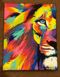 40 Easy Abstract Animals Painting Ideas Which Will Leave You Amazed Lion Canvas Painting Lion Painting Art Painting