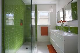 This product is sold by the box (8 square feet) impervious to liquids and vapors. Photo 1 Of 6 In Green Glass Bathroom Dwell
