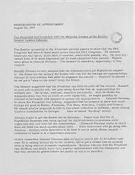 A memo (or memorandum, meaning reminder) is normally used for communicating policies, procedures, or related official business within an organization. File Memorandum Of A Meeting Between President Eisenhower And Lyndon B Johnson Nara 186572 Jpg Wikimedia Commons