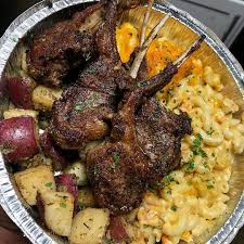 Grandeurcuisine S Rosemary Garlic Lamb Chops Roasted Potatoes Crawfish And Shrimp Mac Jamaicanfood876 Food Jamaican Recipes Cooking Recipes