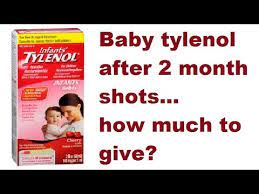 Baby Tylenol After 2 Month Shots How Much To Give Youtube