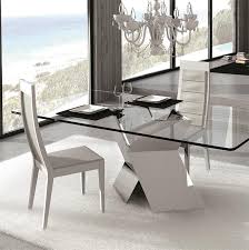 Table En Verre Design Pied Chrome Pure Sur Cdc Design Table De Salle A Manger Moderne Table En Verre Design Table Salle A Manger