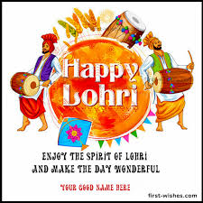 Happy lohri 2021 images download. Happy Lohri Wishes Online With Name Image