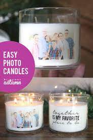 24 hour production · easy design lab · guaranteed rush delivery How To Make Personalized Photo Candles It S Always Autumn Easy Handmade Gifts Personalized Candles Diy Holiday Gifts