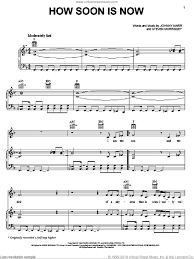 Как скоро наступит сейчас (перевод julie p из спб). Smiths How Soon Is Now Sheet Music For Voice Piano Or Guitar