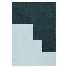 Ikea hampen teppich grün 133x195cm. Kongstrup Teppich Langflor Hellblau Grun 133x195 Cm Ikea Osterreich