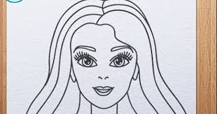 How To Draw Barbie Face Barbie Drawing Easy Drawings Drawings
