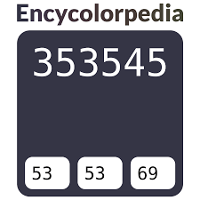 353545 Hex Color Code, RGB and Paints
