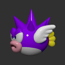 Файл STL Mario Spiny Cheep Cheep Fish・Модель для печати в 3D скачать・Cults
