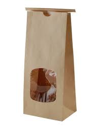 Packaging supplier of coffee bags, foil bags, paper bags, stand up pouches, flat. 1 Lb Kraft Bag With Window