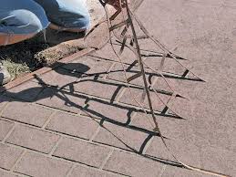 diy stunning driveway made of painted concrete stone stencil paint concrete patio diy concrete patio diy driveway