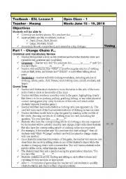 Teachers.net features free lesson plans for elementary teachers elementary education resources. Lesson Plan Used For Open Class Contest Esl Worksheet By Skdisk