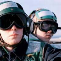 US Marine Corps (USMC) Major General (MGEN) Robert M. Flanagan, Commanding  General, Marine Corps Air Station (MCAS) Cherry Point, North Carolina (NC),  prepare to board a CH-46 Sea Knight Search and Rescue