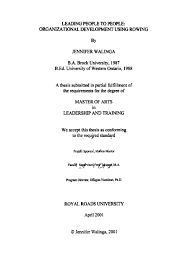 PDF) Leading People to People: Organizational Development Using Rowing