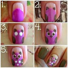 Owl Nails Nail Art Nail Art Tutorial Simple Nails