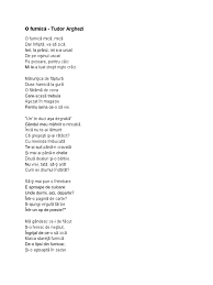 Pentru cei mici poate e cam grea dar copilului meu mai mare ii place. O FurnicÄƒ Tudor Arghezi Docx