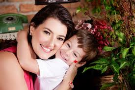 Camila Misse com os filhos, Lucas, João, Thiago e Eduardo