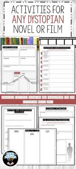 Activities For Any Dystopian Novel Short Story Or Film Dystopian Novels Dystopian Literature Novel Activities